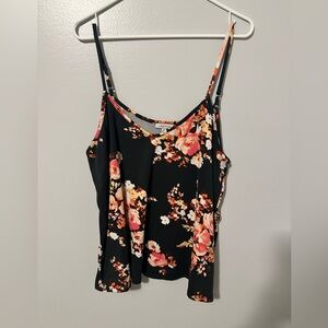 Head held high floral pulse tank top